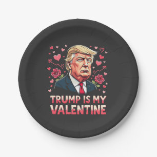 Trump ist mein Valentine Maga Tag der Amtseinführu Pappteller