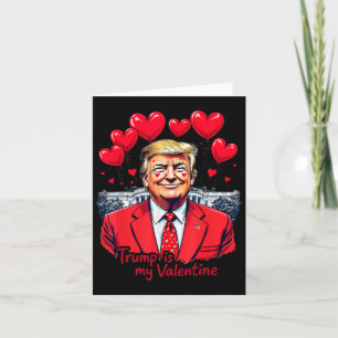 Trump ist mein Valentiner Funny Valentine Day Hear Karte