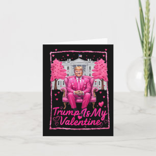Trump ist mein Valentinherz Funny Pink Trump Valen Karte