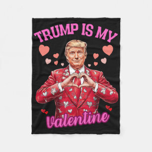 Trump ist mein Valentinsgruß Gag-Witz Lustiger Tru Fleecedecke