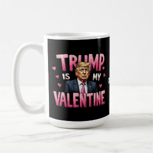 Trump ist mein Valentinstag, der Funny Retro-Valen Kaffeetasse