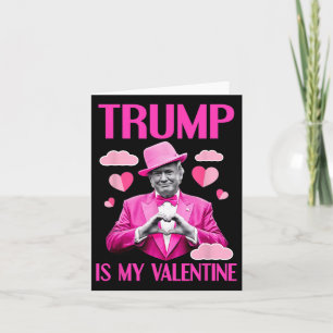 Trump ist mein Valentinstag Funny Valentine am 2. Karte