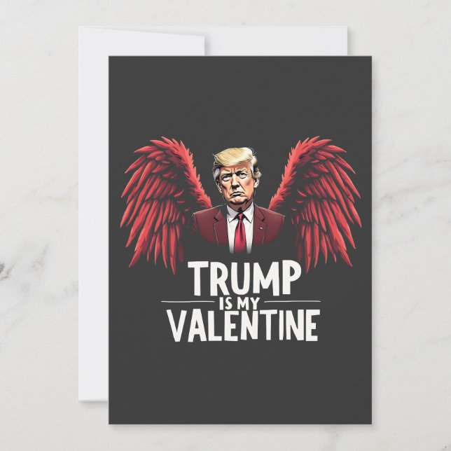 Trump ist mein Valentinstag-Maga Dankeskarte (Vorderseite)
