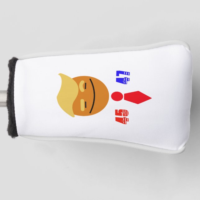 Trump ist mit der Krawatte 45/47 zufrieden Golf Headcover (Vorderseite)