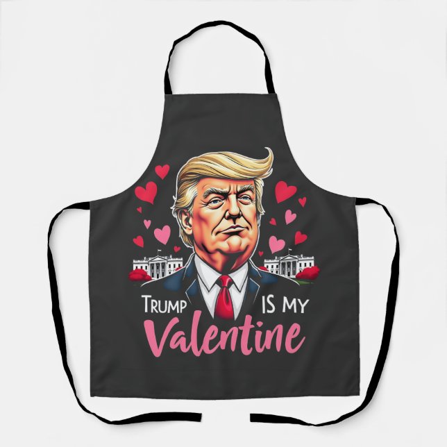 Trump ist Präsident des Valentinstag Schürze (Vorderseite)