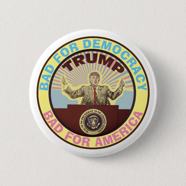 Trump ist schlecht button (Vorderseite)