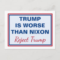 Trump ist schlimmer als Nixon Trump ablehnen
