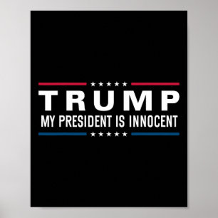 Trump ist unschuldig, Amerika 2024 wieder zurück z Poster