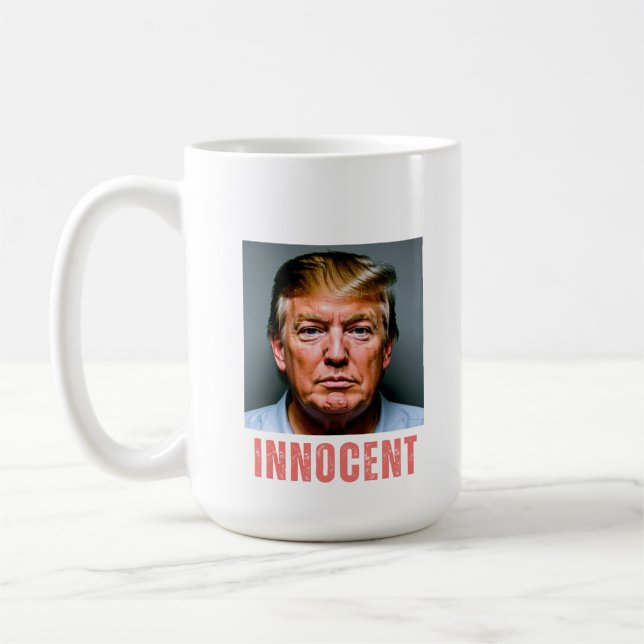 Trump ist unschuldig kaffeetasse (Links)