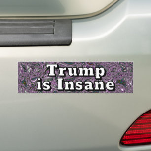 Trump ist verrückt autoaufkleber
