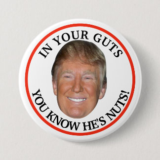 Trump ist verrückt! button
