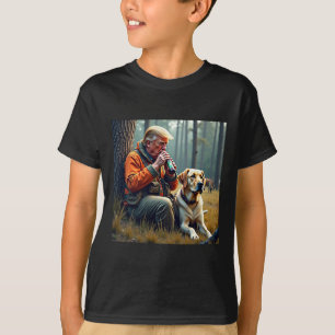 Trump Jagd auf Hirsch Funny Beer Drink Jagen T-Shirt