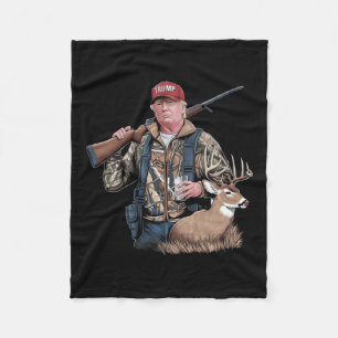 Trump Jagd auf Hirsch (vorne und hinten) macht Jag Fleecedecke