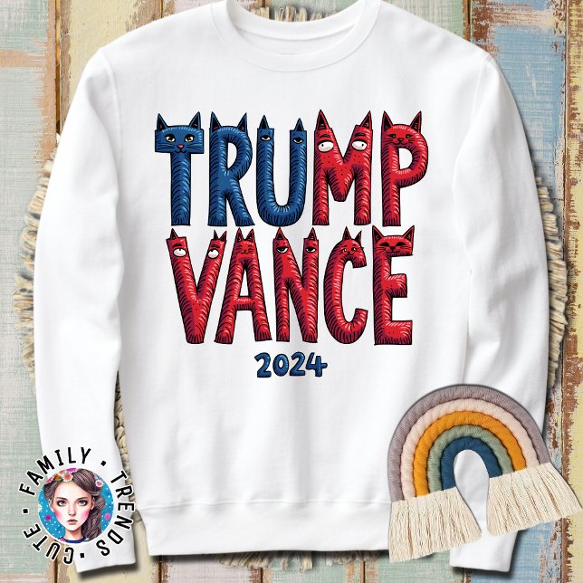 Trump JD Vance 2024 Cat Sweatshirt (Von Creator hochgeladen)