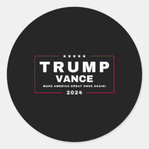 Trump Jd Vance Vp macht Amerika wieder groß! M Runder Aufkleber