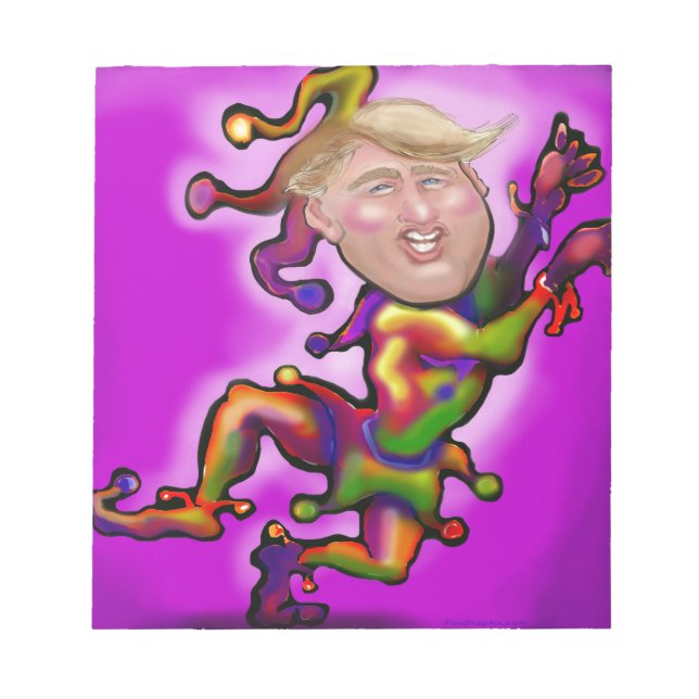 Trump Jester Notizblock (Vorderseite)