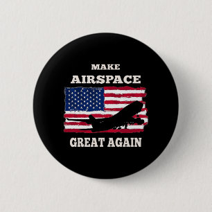 Trump Jet Politisch macht Luftraum wieder groß Button