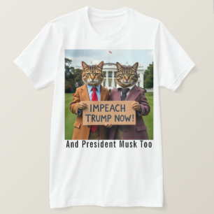 Trump jetzt Katzen in Anzug einbinden T-Shirt