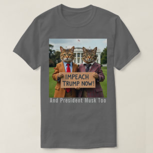 Trump jetzt Katzen in Anzug einbinden T-Shirt