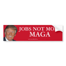 Trump Jobs Not Mobs MAGA Autoaufkleber