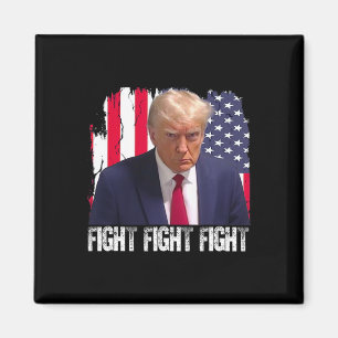 Trump Kampf Kampf Kampf Amerikanische Flagge Donal Magnet