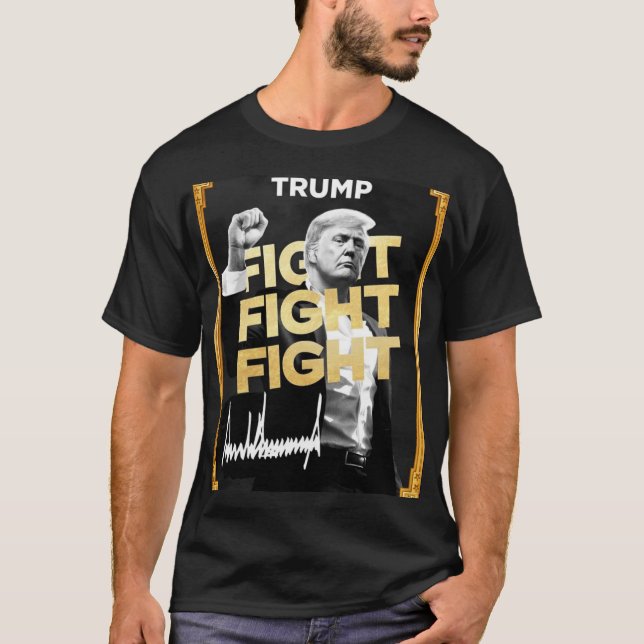 Trump: Kampf um den Sieg T-Shirt (Vorderseite)