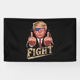 Trump Kampf US-Wahl Retro Vintage Banner