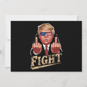 Trump Kampf US-Wahl Retro Vintage Einladung