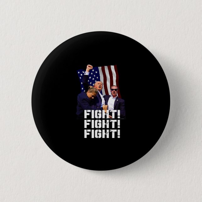 Trump Kämpfe Kämpfe Kämpfe 1  Button (Vorderseite)