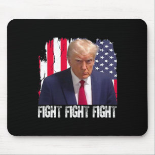 Trump Kämpfe Kämpfe Kämpfe Amerikanische Flagge Do Mousepad
