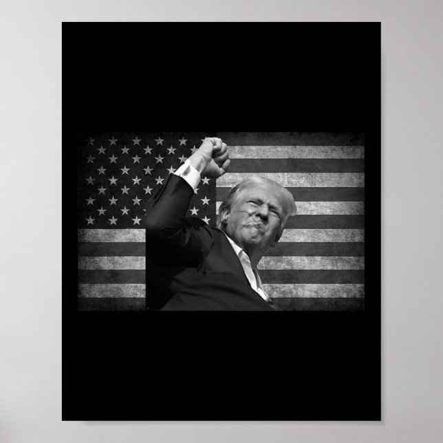Trump kämpft für Freiheit Poster (Vorne)
