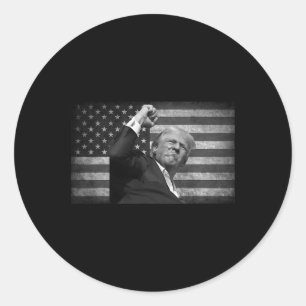 Trump kämpft für Freiheit Runder Aufkleber