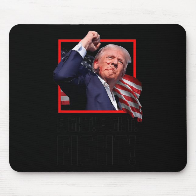 Trump kämpft gegen Kampf Mousepad (Vorne)