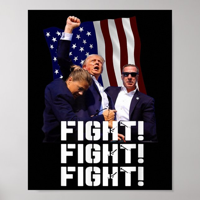 Trump kämpft gegen Kampf Poster (Vorne)