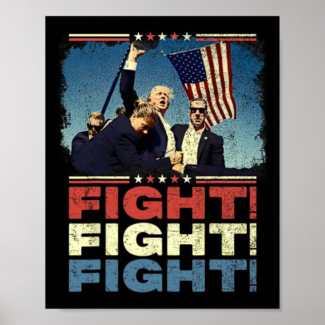 Trump kämpft gegen Kampf Poster (Vorne)