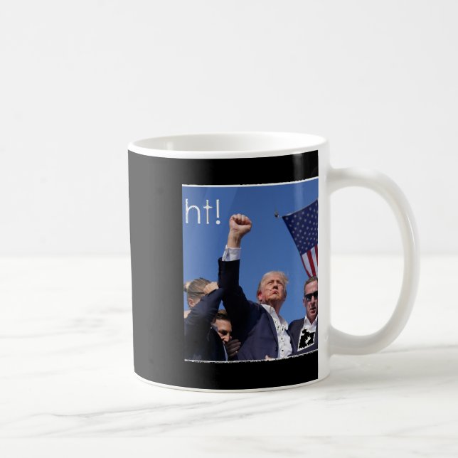 Trump kämpft gegen Pennsylvania und macht aktiv Kaffeetasse (Rechts)