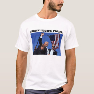 Trump kämpft! T - Shirt für Männer