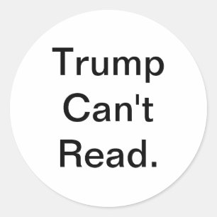 Trump kann Jeff Hankamer Artjunhaus Comic nicht le Runder Aufkleber