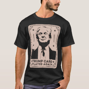 Trump-Karte spielte wieder witzig politisches Desi T-Shirt