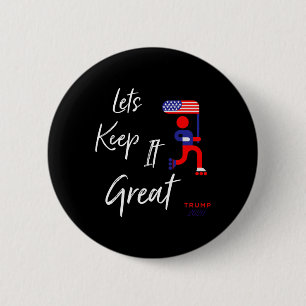 Trump Keep America Great Wiederwählen-Shirt Tee Lu Button