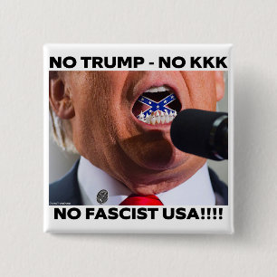 TRUMP "KEIN FASCHISTISCHES USA" KNOPF BUTTON