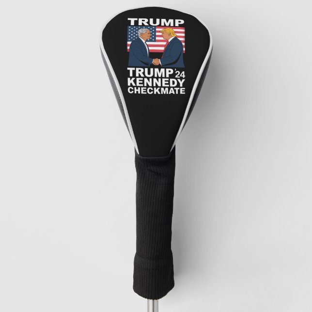 Trump Kennedy Checkmate 2024 Wahl Trump Kennedy Golf Headcover (Vorderseite)