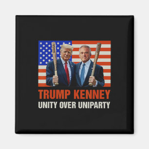 Trump Kennedy Einheit gegen Uniparty 2025 Lustige  Magnet