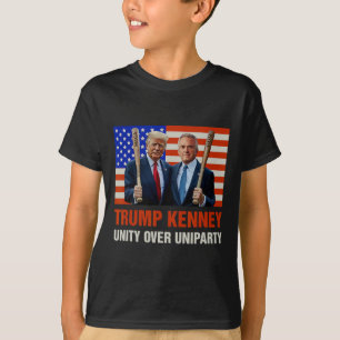 Trump Kennedy Einheit gegen Uniparty 2025 Lustige T-Shirt