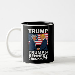 Trump Kennedy Schachmatt 2024 Wählen Sie Trump Ken Zweifarbige Tasse