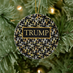 Trump keramik ornament