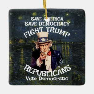 Trump Keramikornament