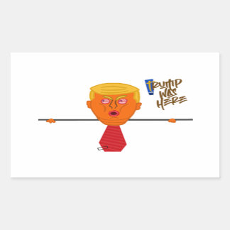 Trump Kilroy Dark Rechteckiger Aufkleber