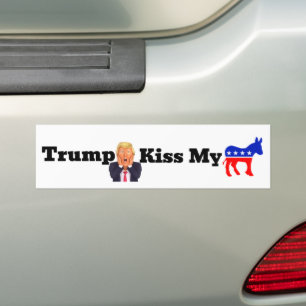 Trump Kiss Mein Autoaufkleber