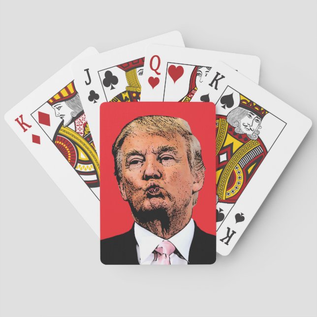 TRUMP KISS SPIELKARTEN (Rückseite)